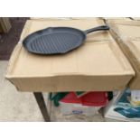 APPROXIMATELY TEN AS NEW AND BOXED CAST IRON SKILLET PANS