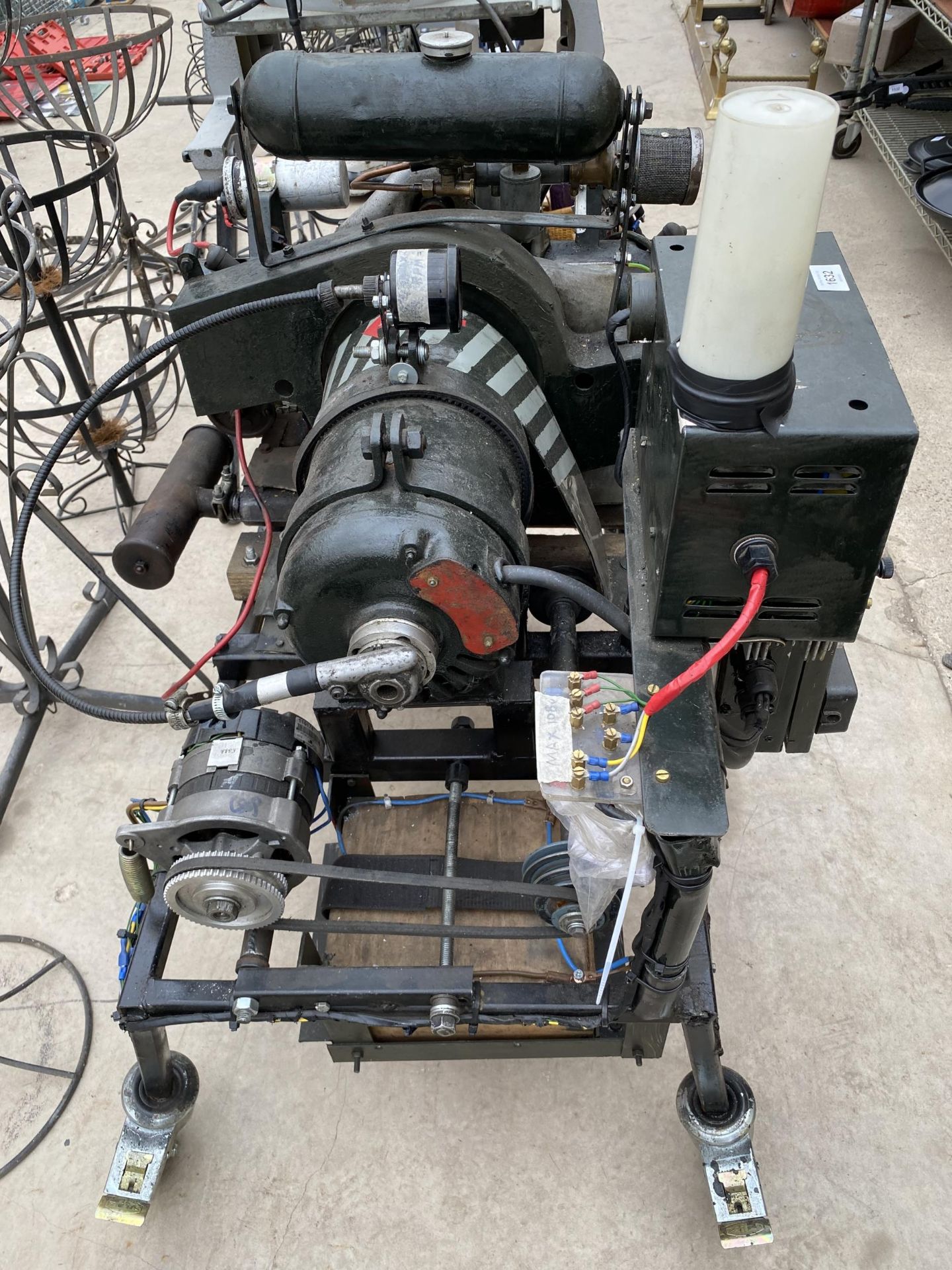 A CRANK HANDLE ENGINE PETROL GENERATOR - Image 3 of 7