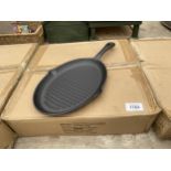 APPROXIMATELY TEN AS NEW AND BOXED CAST IRON SKILLET PANS