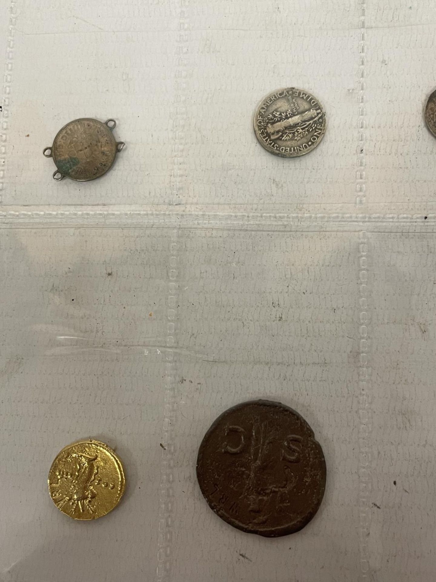 A COLLECTION OF STERLING SILVER, AMERICAN AND ROMAN COINS - Image 6 of 9