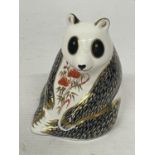 A ROYAL CROWN DERBY IMARI PANDA WITH SILVER STOPPER