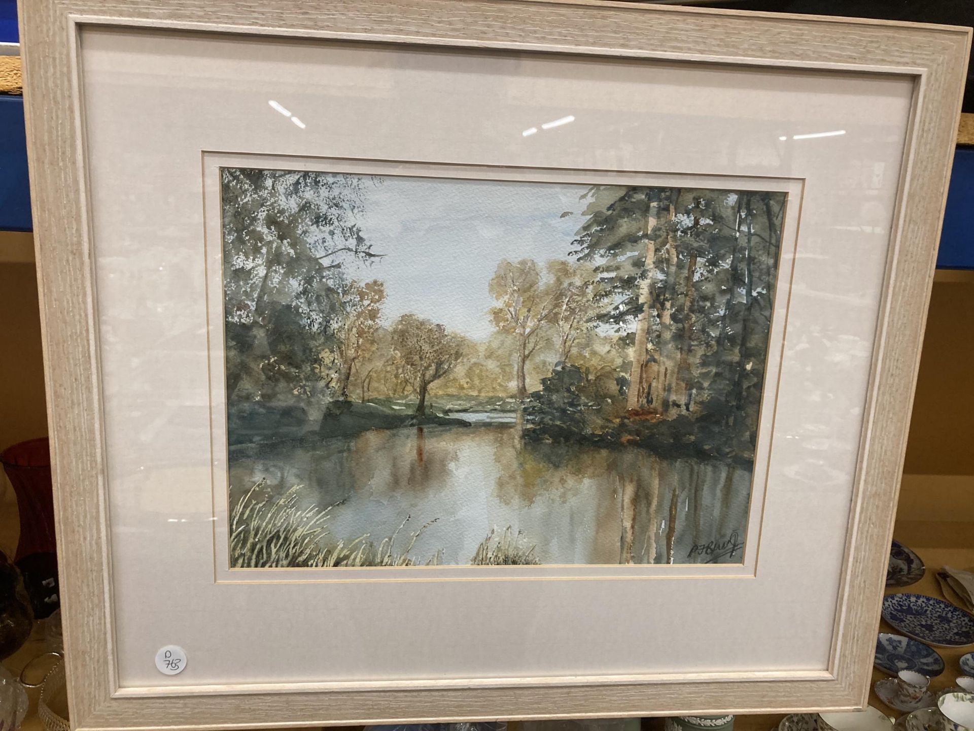 TWO FRAMED WATERCOLOURS , R.M WEIGHT & OTHER INDISTINCTLY SIGNED - Image 4 of 6