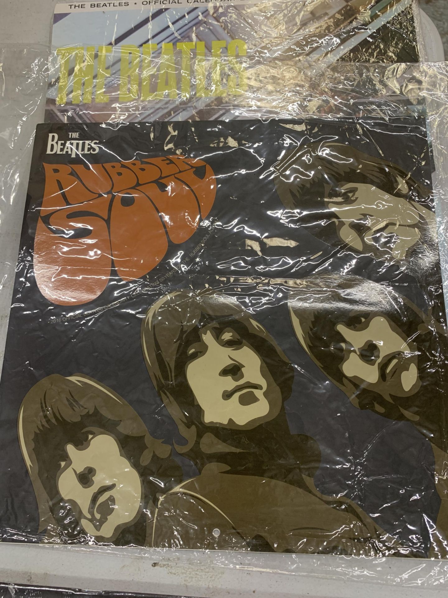 FOUR OFFICIAL NEW AND SEALED BEATLES CALENDARS, 2014 TO 2017 - Image 4 of 5