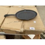 APPROXIMATELY TEN AS NEW AND BOXED CAST IRON SKILLET PANS