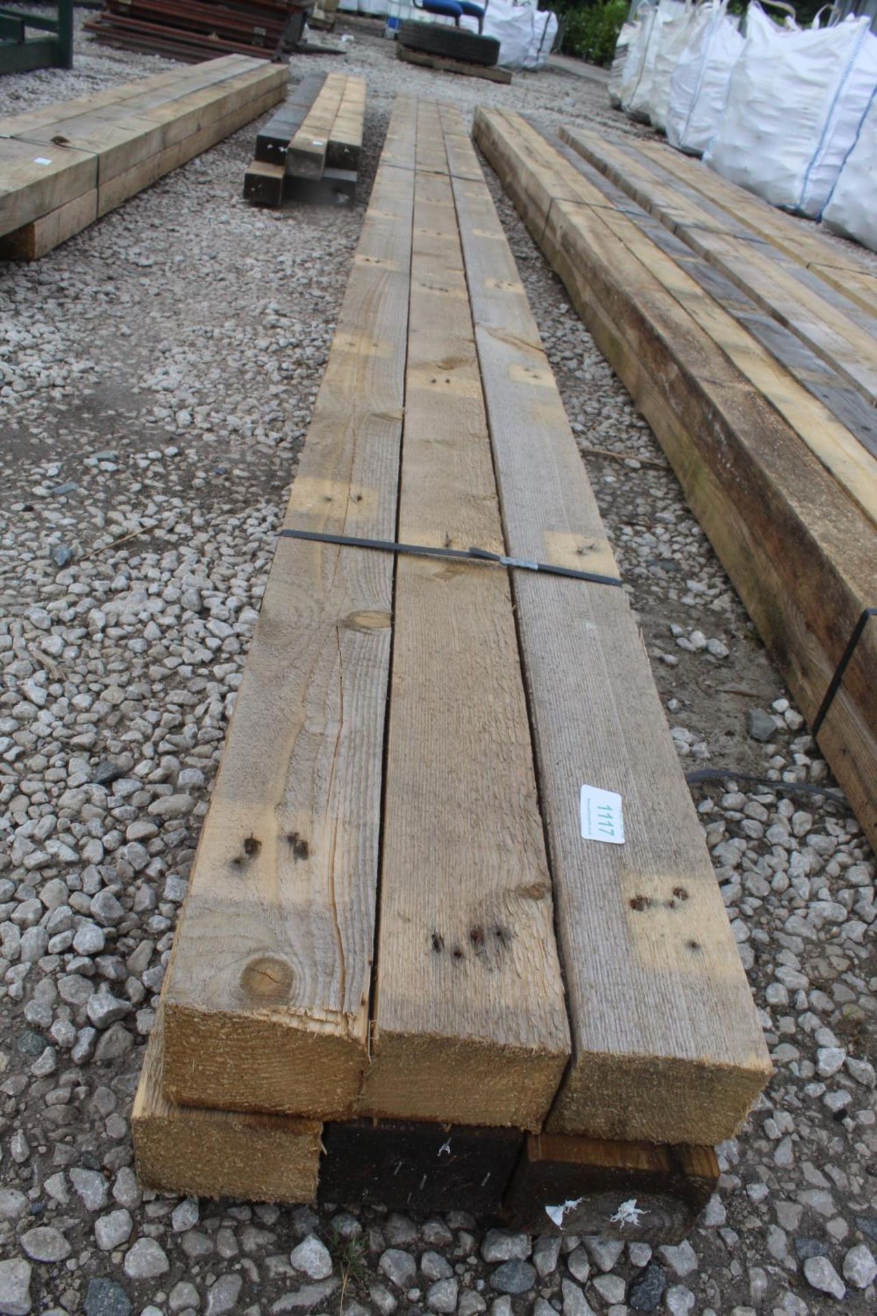 6 TIMBERS 17' 10" 3 1/2" X 3" NO VAT