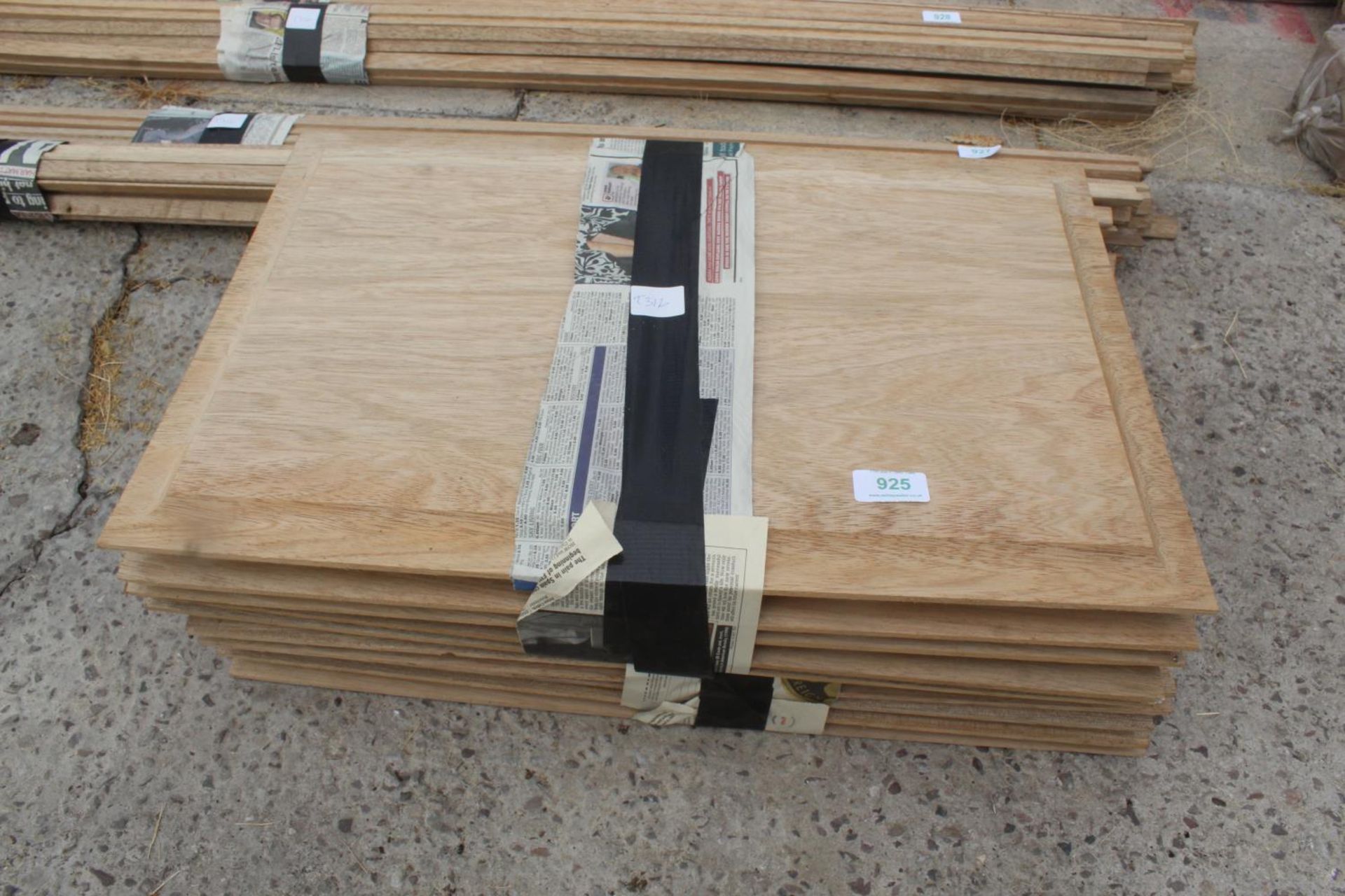 TEN HARDWOOD DOOR PANELS NO VAT