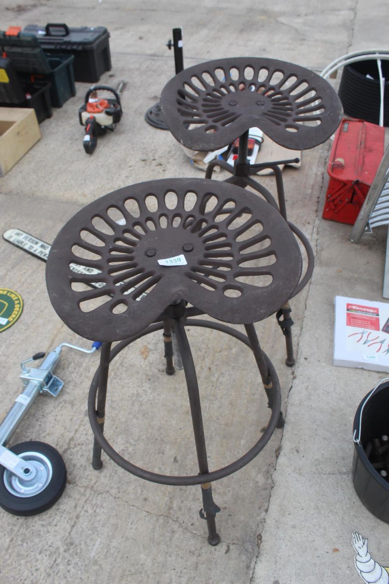 TRACTOR SEAT STOOLS + VAT - Image 2 of 2