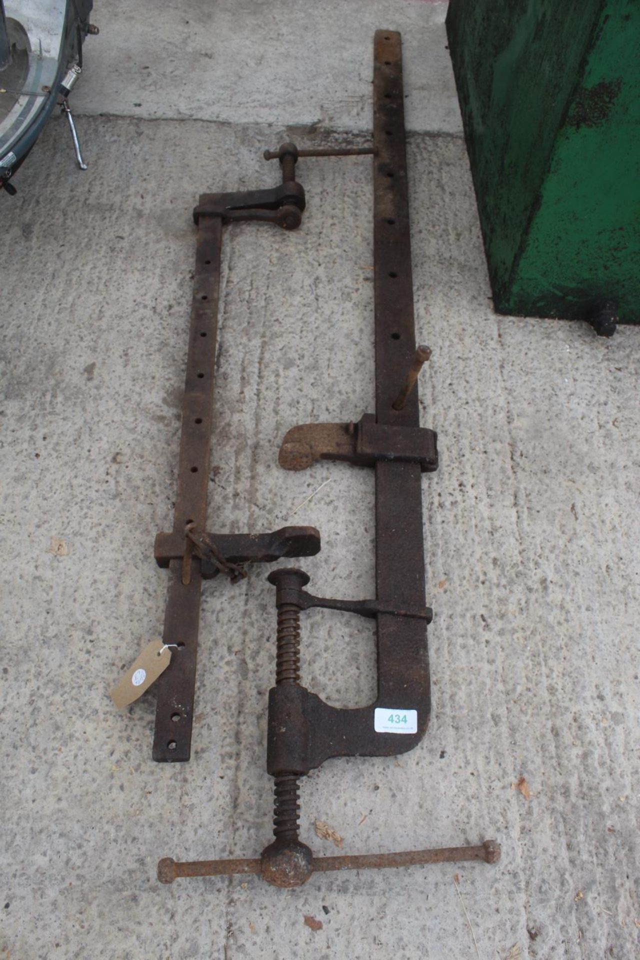 TWO INDUSTRIAL SASH CLAMPS - NO VAT