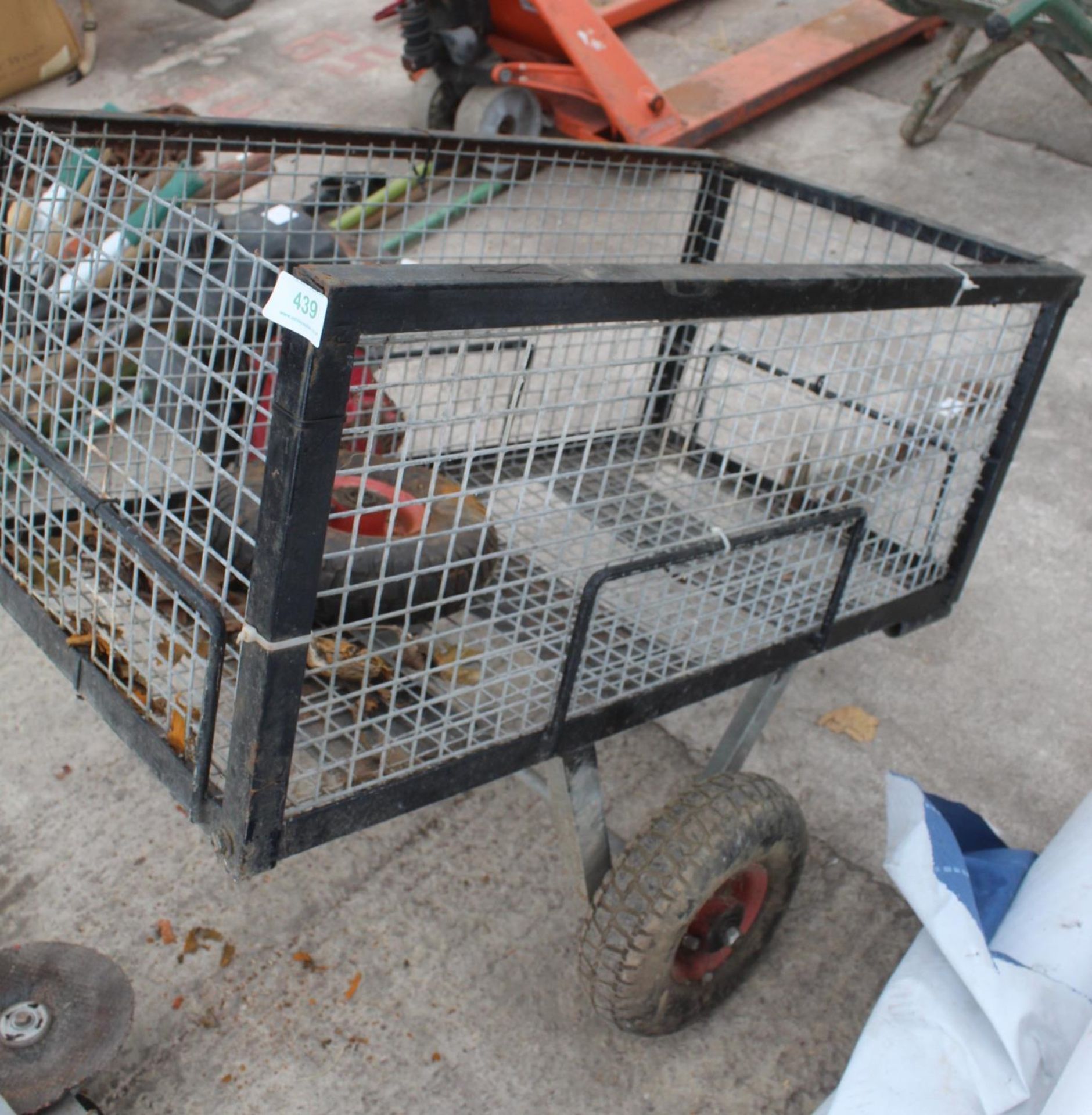 A TWO WHEEL CAGE SIDED TROLLEY - NO VAT - Image 2 of 2