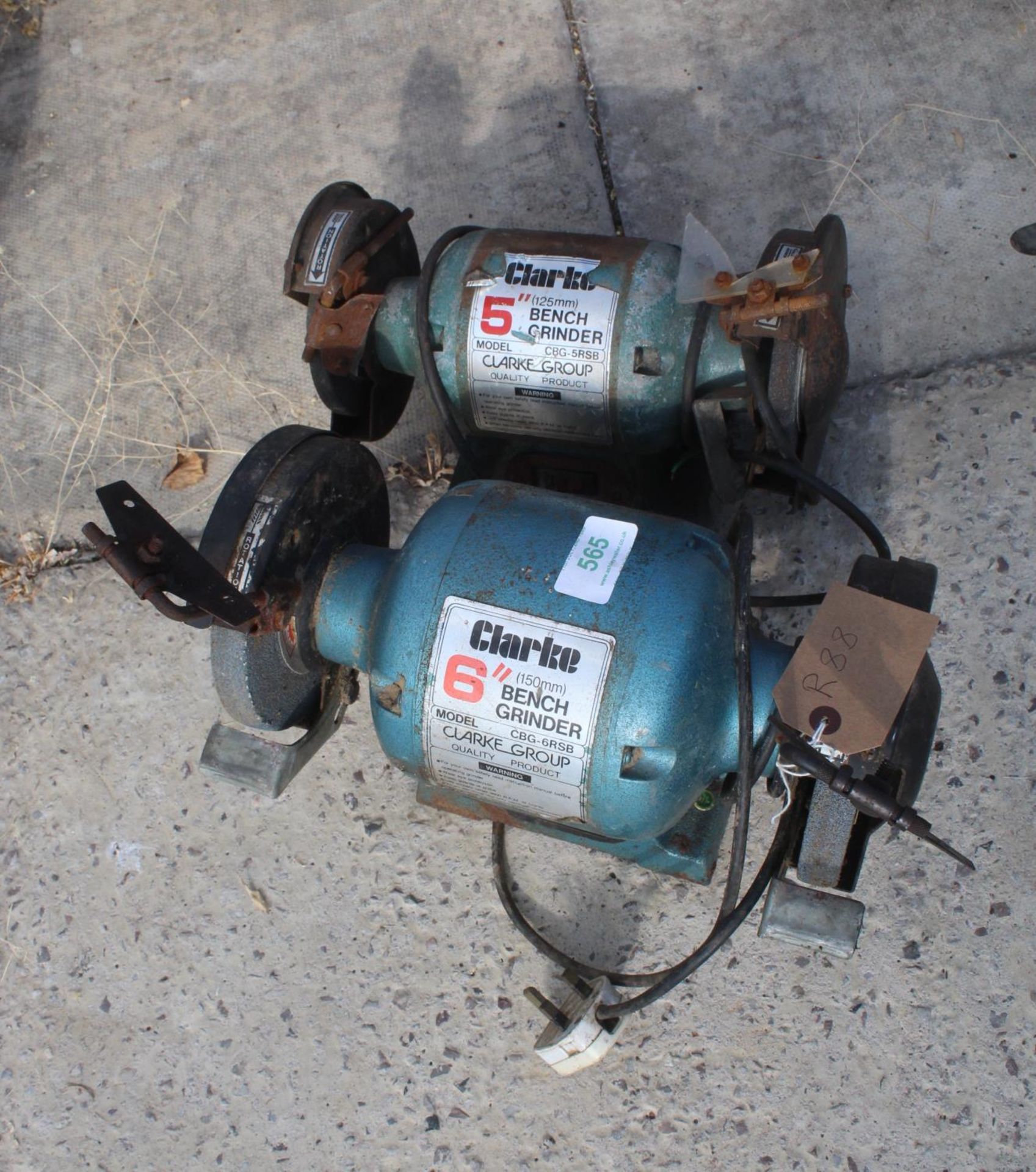 2 CLARKE ELECTRIC GRINDERS NO VAT