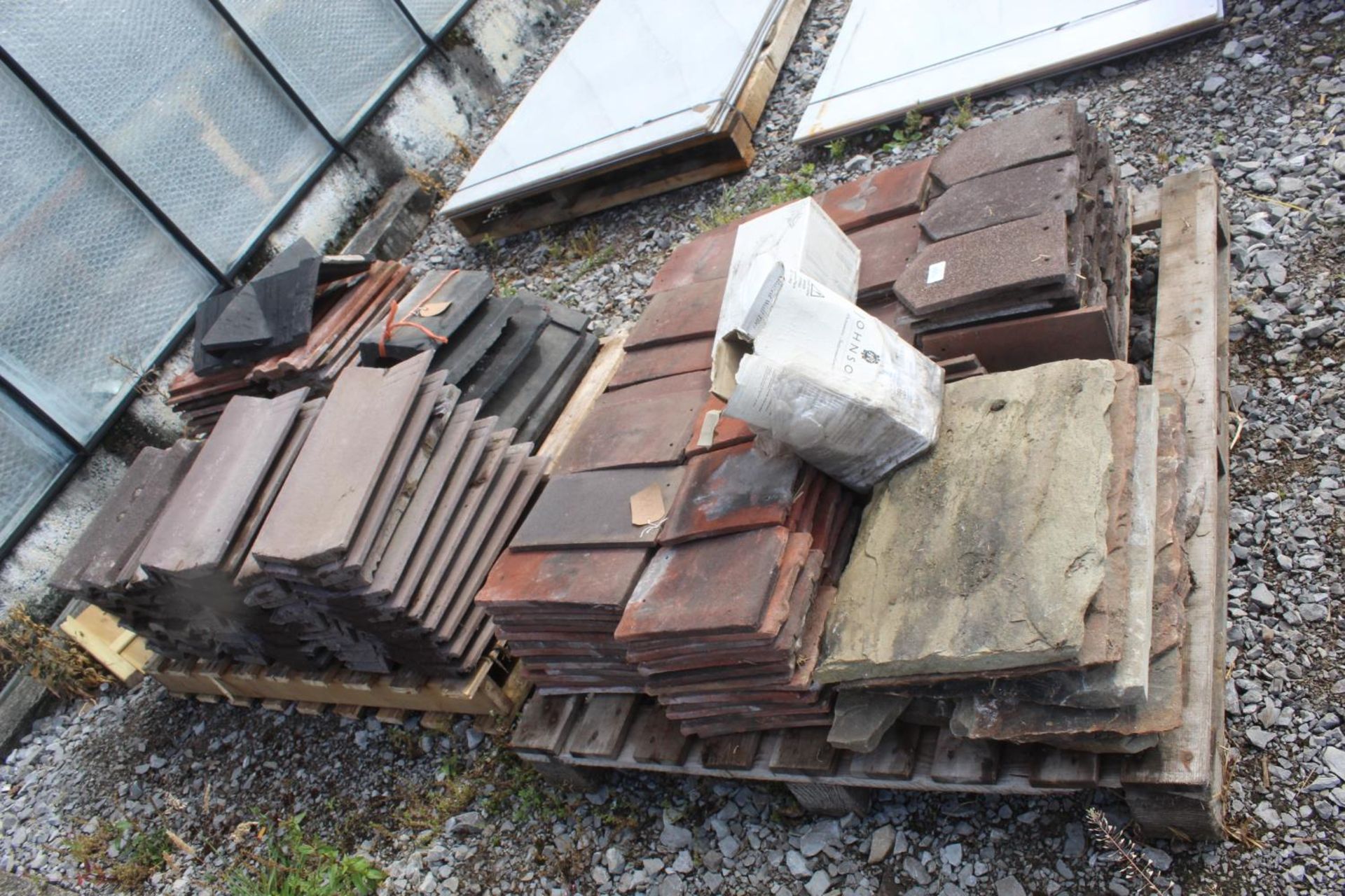 2 PALLETS OF ROOF TILES ETC. + VAT