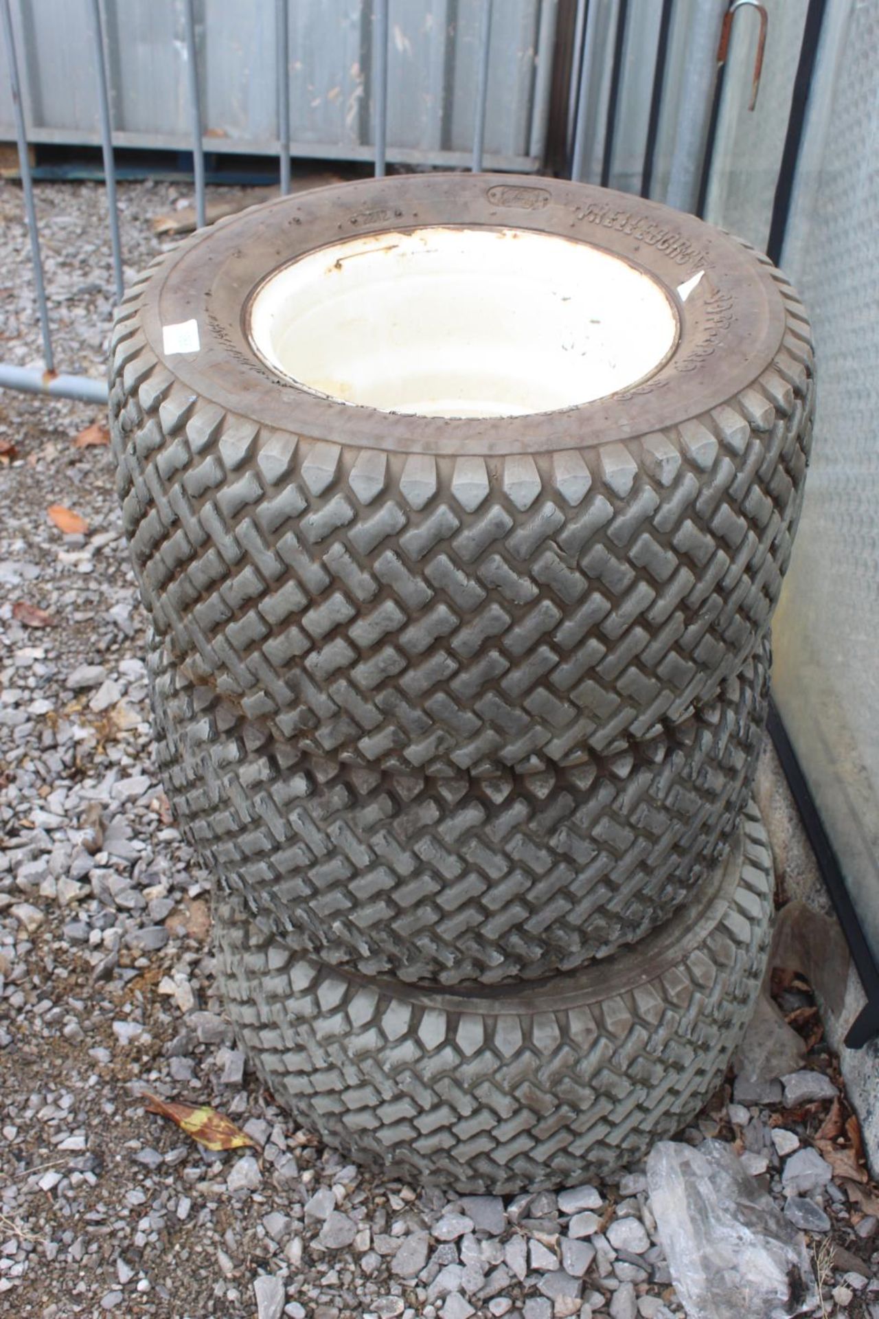 3 WHEELS AND TYRES 10.5/12 + VAT