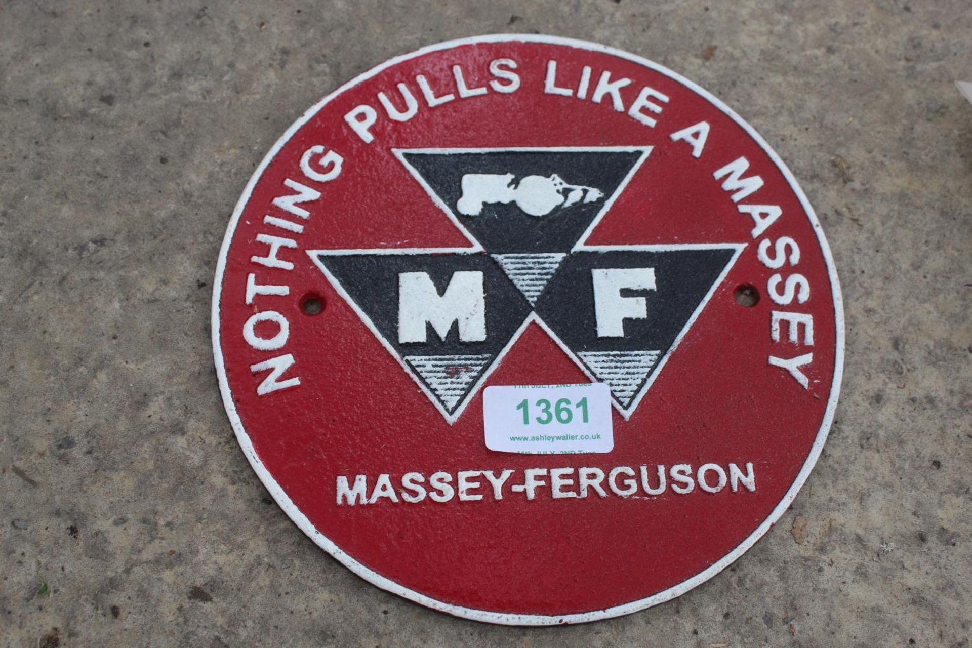 MASSEY FERGUSSON SIGN + VAT