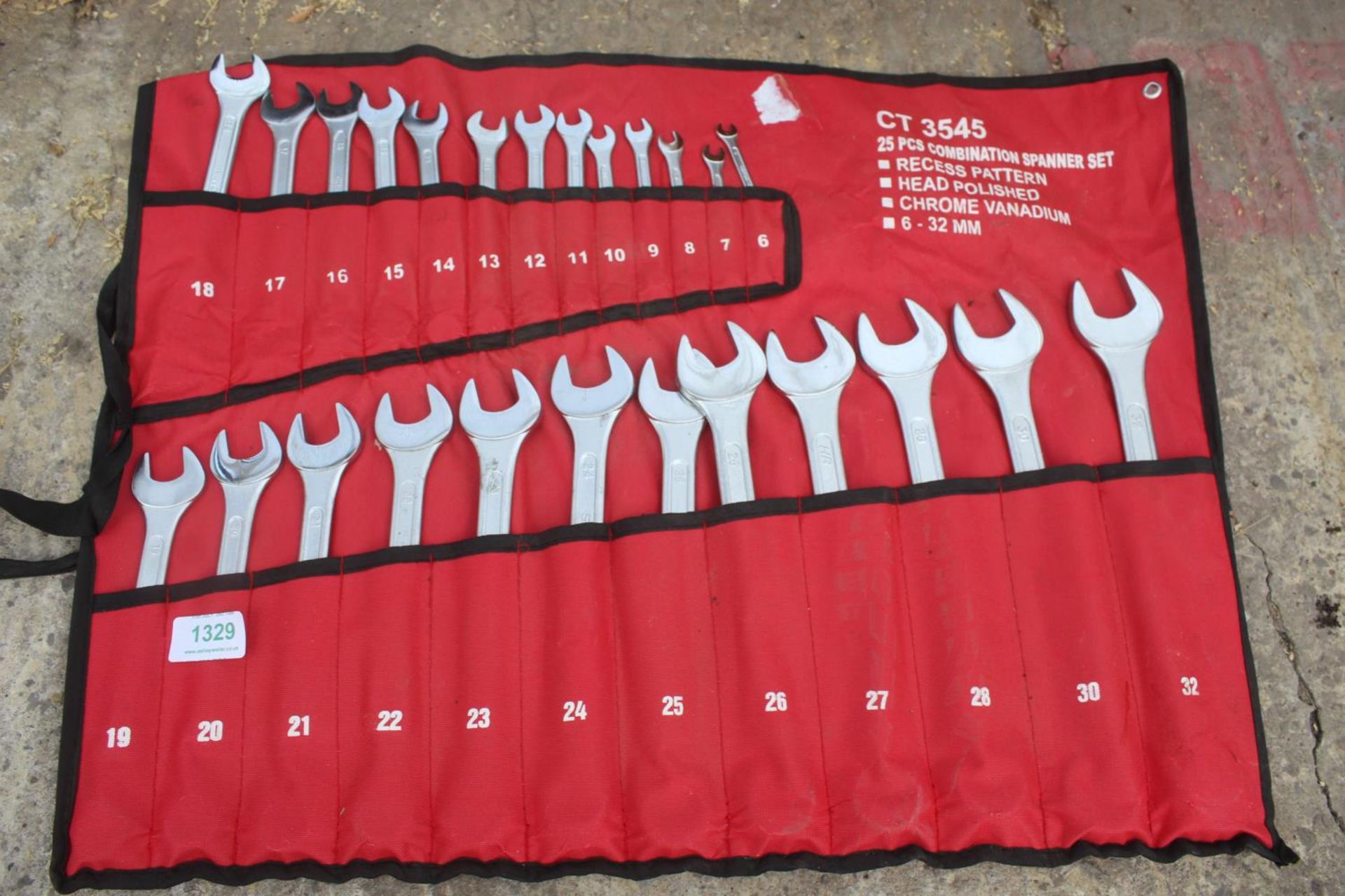 25 PIECE SPANNER SET + VAT