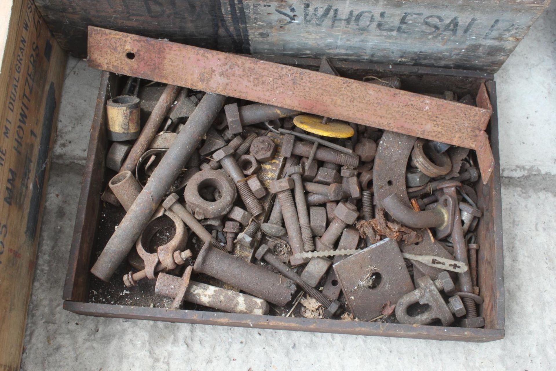 FOUR WOODEN BOXES & BOX OF NUTS & BOLTS - NO VAT - Image 3 of 3