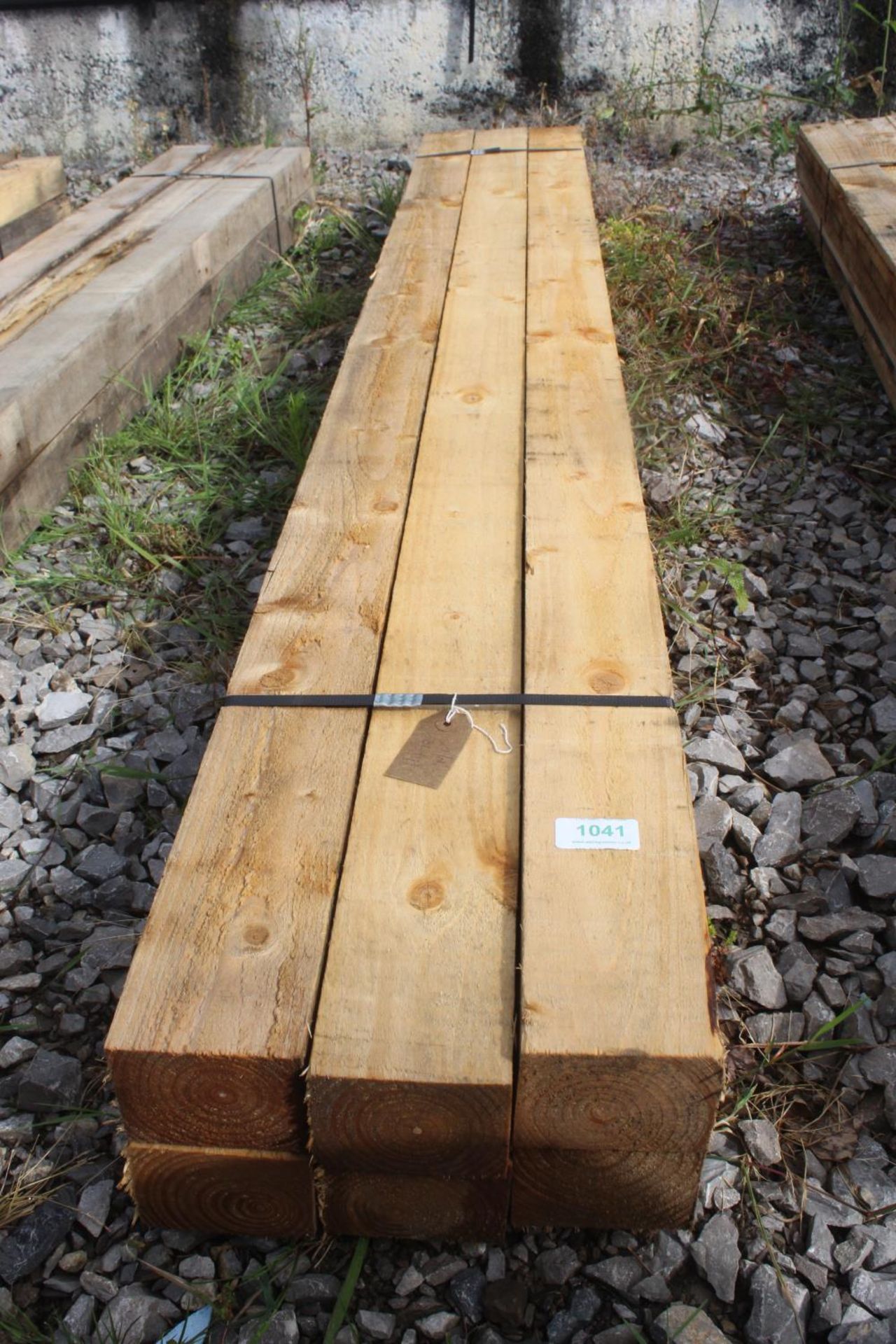 6 TIMBERS 6' 11" LONG 4" X 3" NO VAT