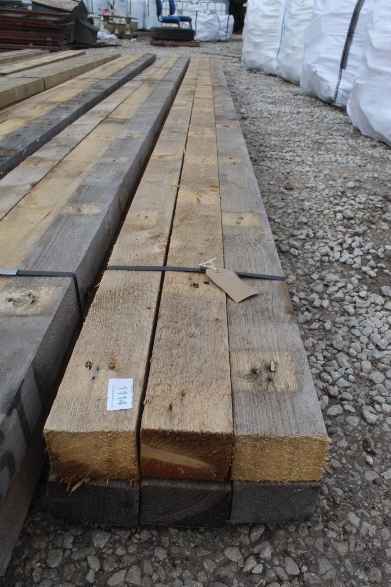 6 TIMBERS 17' 10" 3 1/2" X 3" NO VAT