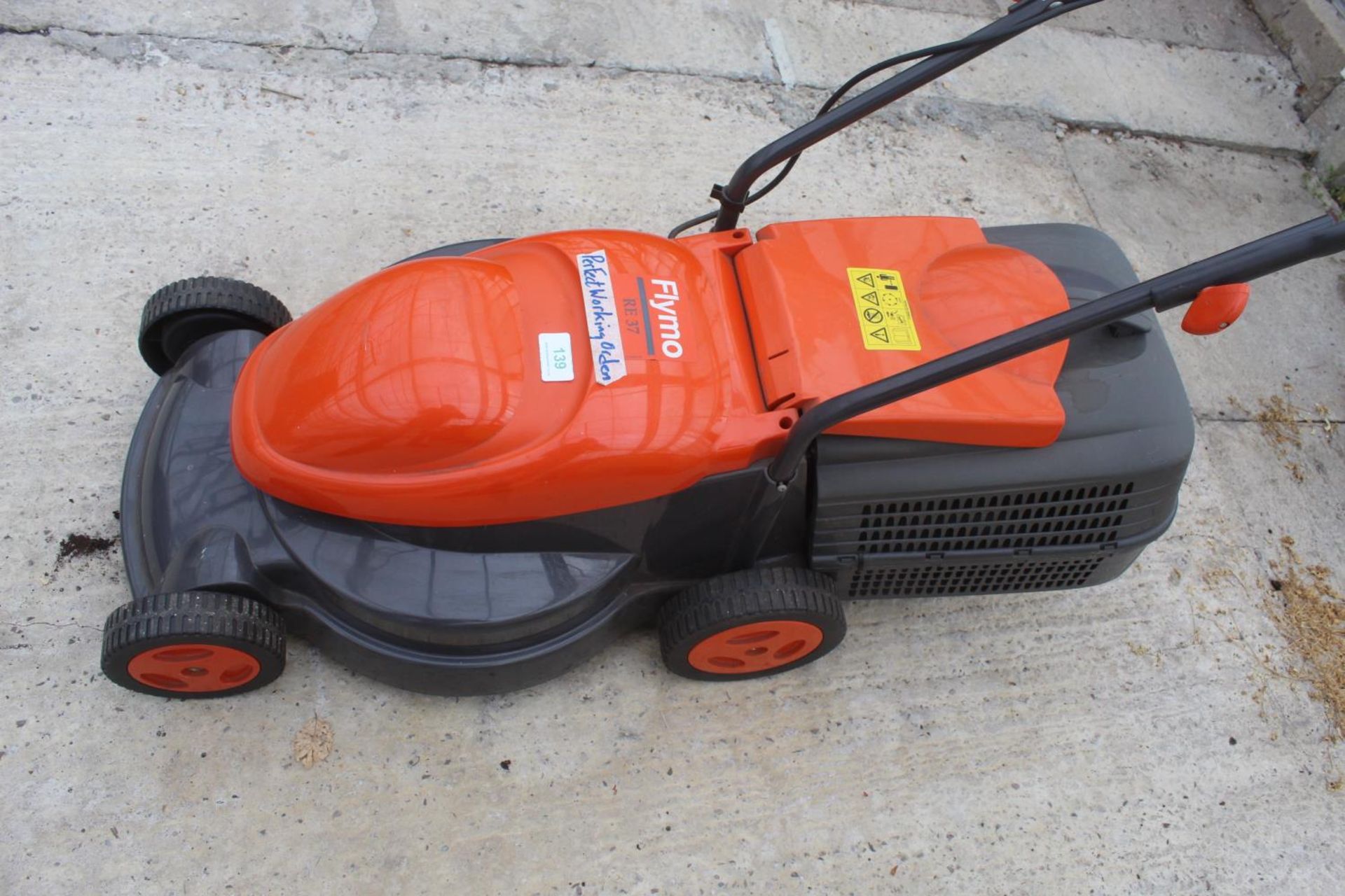 FLYMO RE37 ROTARY ELECTRIC LAWN MOWER AND BOX NO VAT - Image 2 of 2