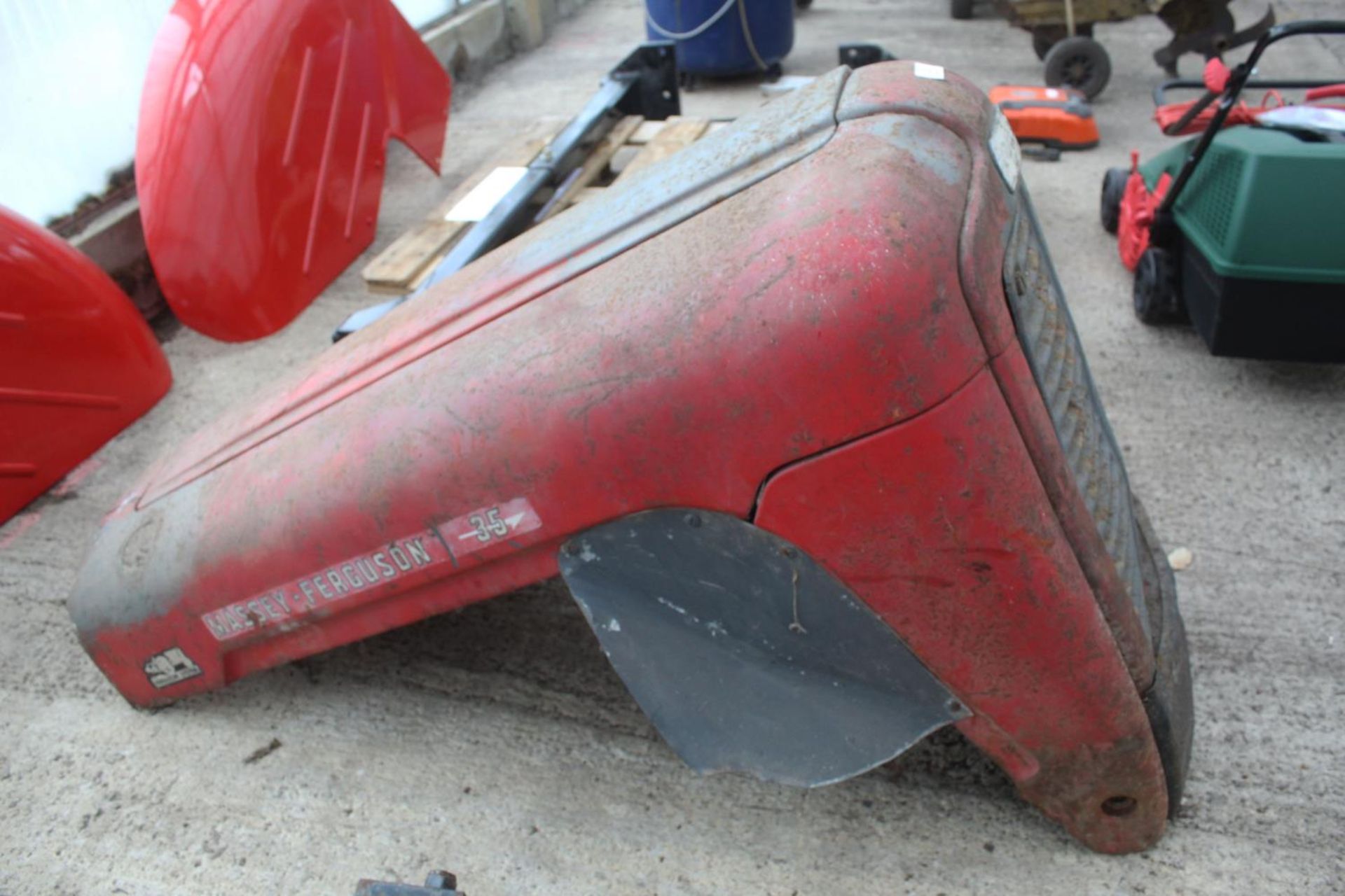 A MASSEY FERGUSON 35 TRACTOR BONNET NO VAT