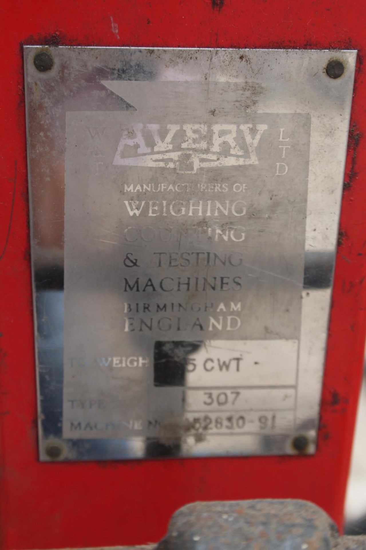 AVERY SCALES & WEIGHTS - NO VAT - Image 2 of 2