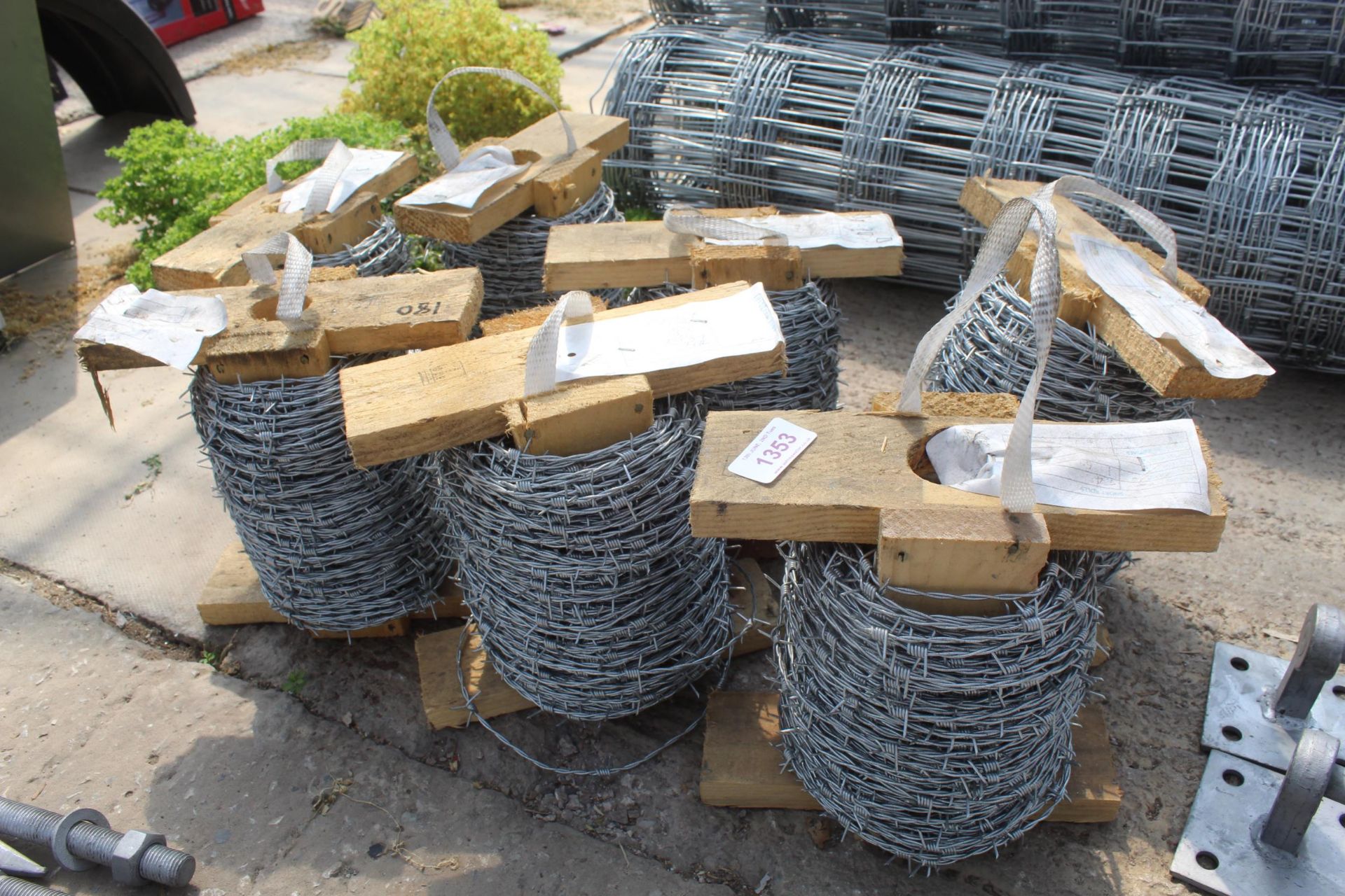 7 ROLLS OF BARBED WIRE + VAT