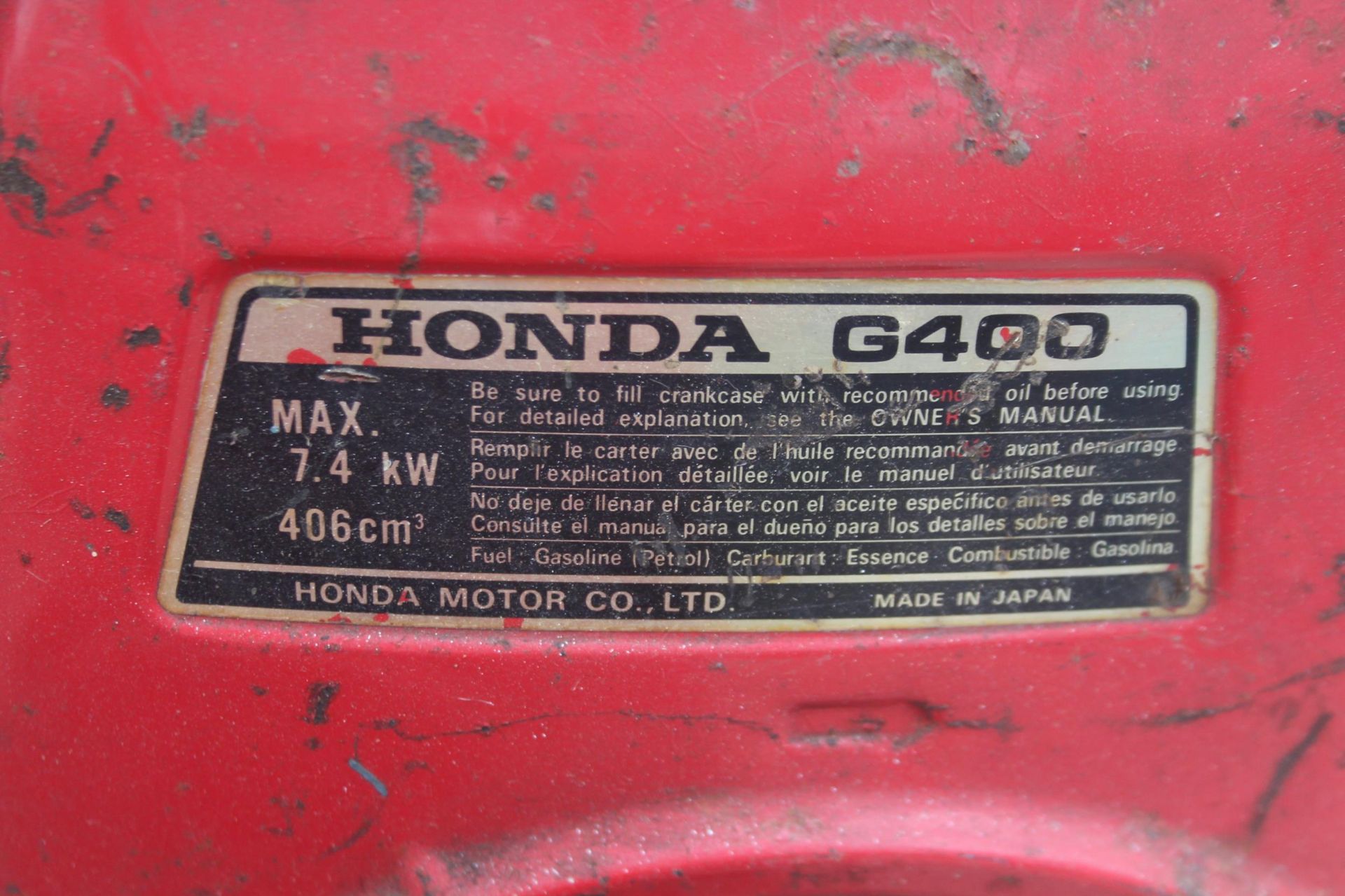 10 HP HONDA 400 ENGINE NO VAT - Image 3 of 3