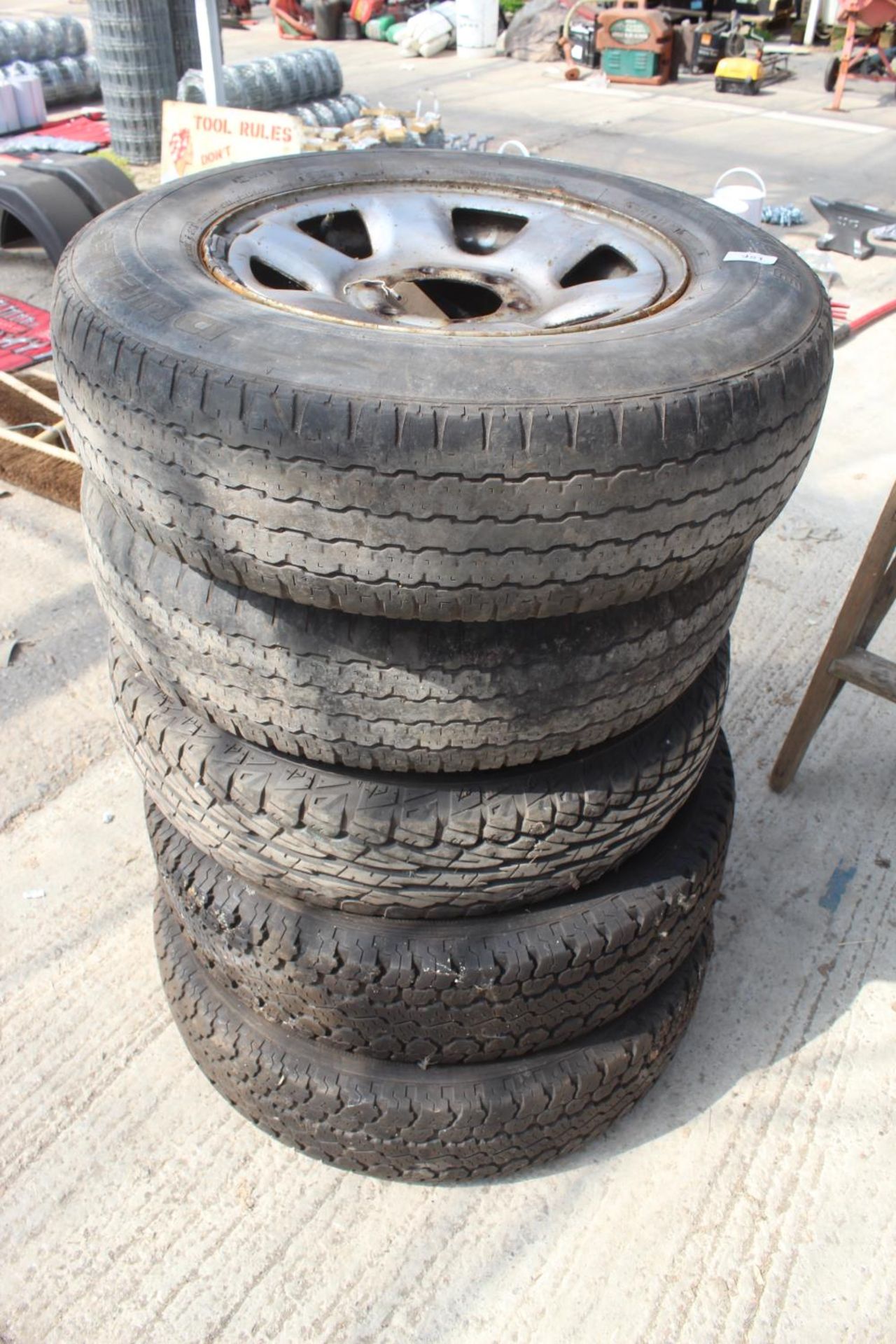 5 WHEELS & TYRES NO VAT