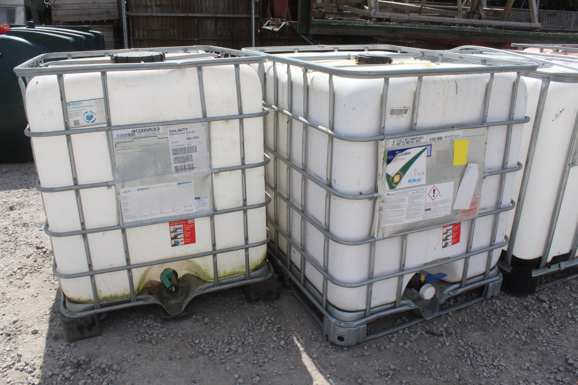 2 IBC PALLET TANKS NO VAT