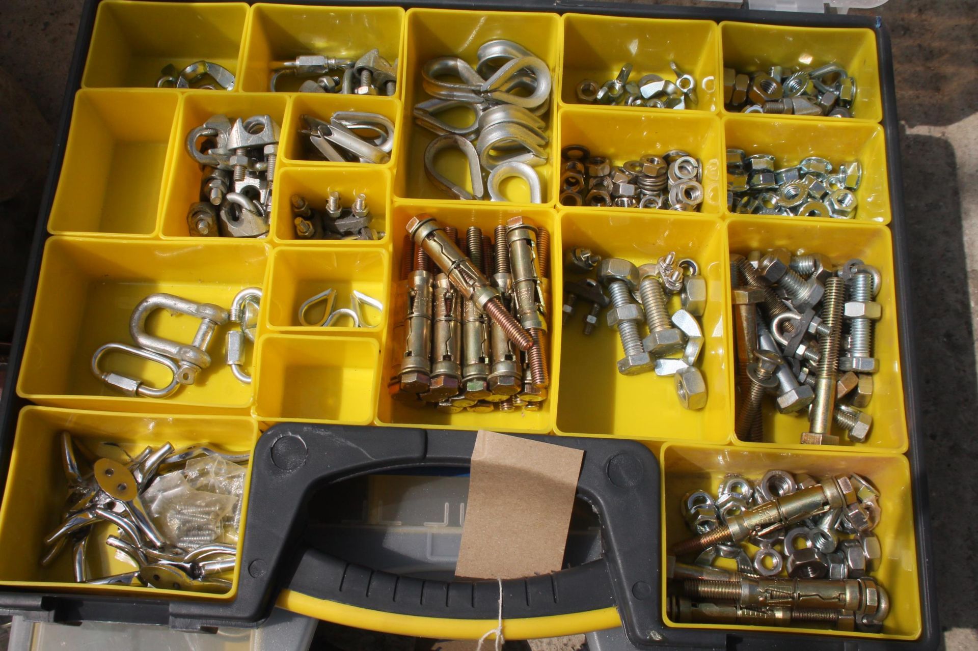 2 BOXES OF NUTS, BOLTS AND CLAMPS NO VAT - Image 2 of 2