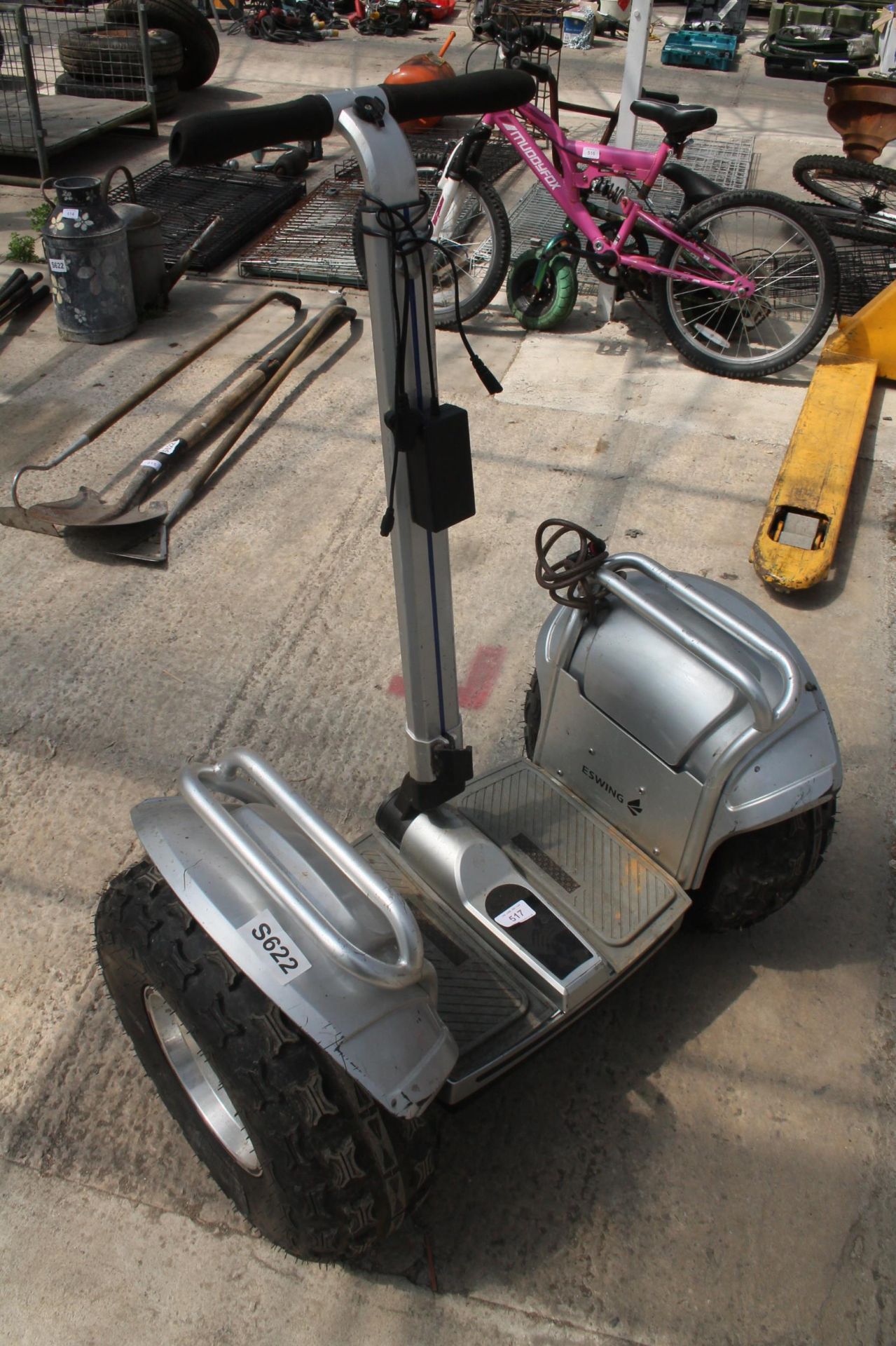 ESWING SEGWAY AND ALLOY WHEELS AND CHARGER NO VAT