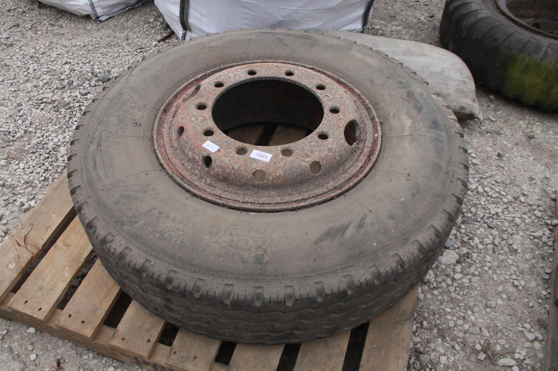 10 STUD WHEEL AND TYRE NO VAT