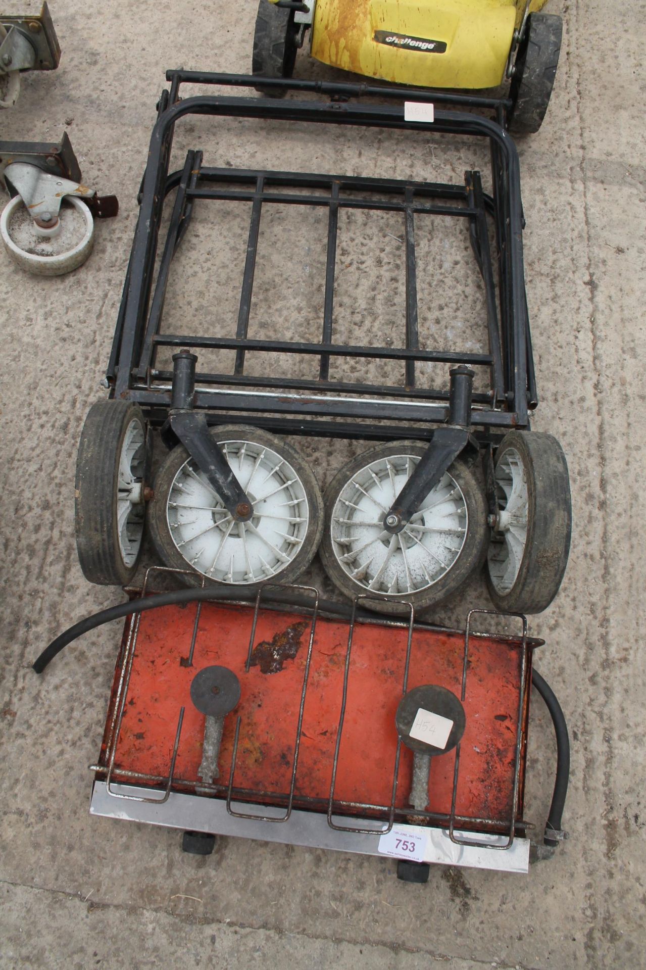 TROLLEY AND GAS BURNER + VAT