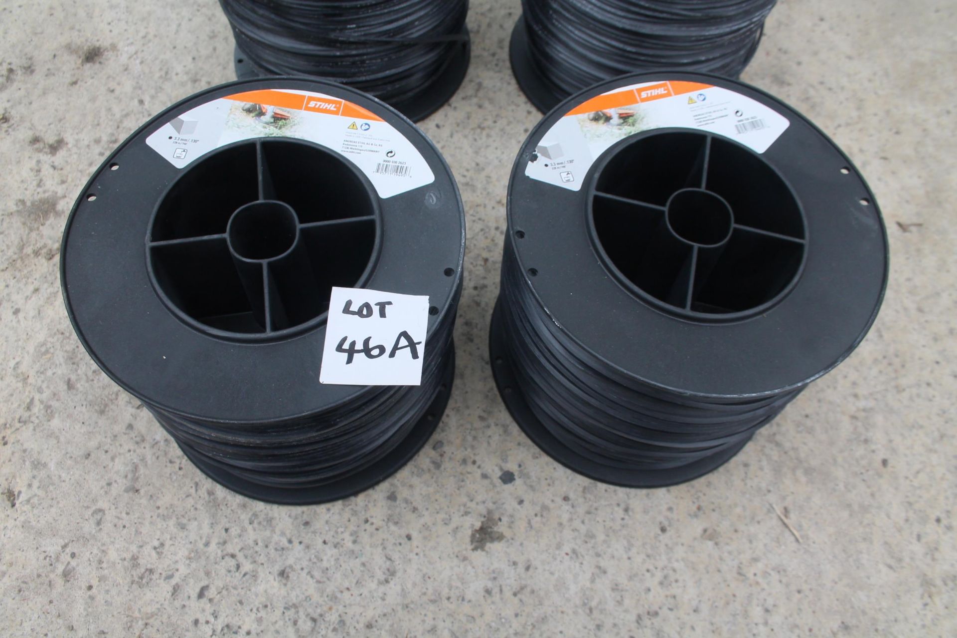TWO ROLLS OF NEW STHIL 3.3MM STRIMMER CORD, EACH ROLL CONTAINING 228M OF CORD NO VAT