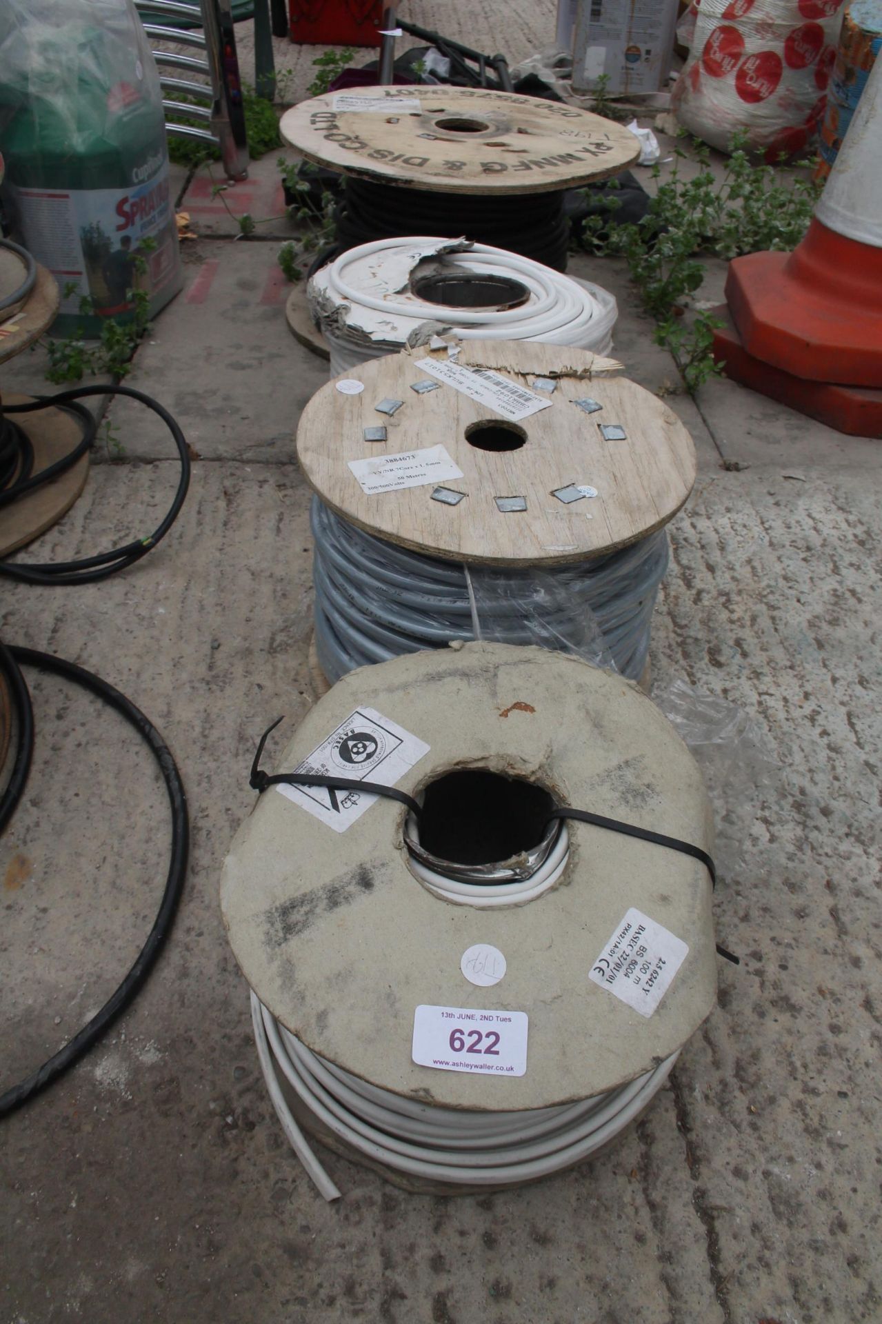 ROLL OF EXTENSION CABLE, ROLL OF ARMOURED CABLR, 100M 22MM BS 6004 WIRE, 7 CORE TRAILER CABLE NO VAT