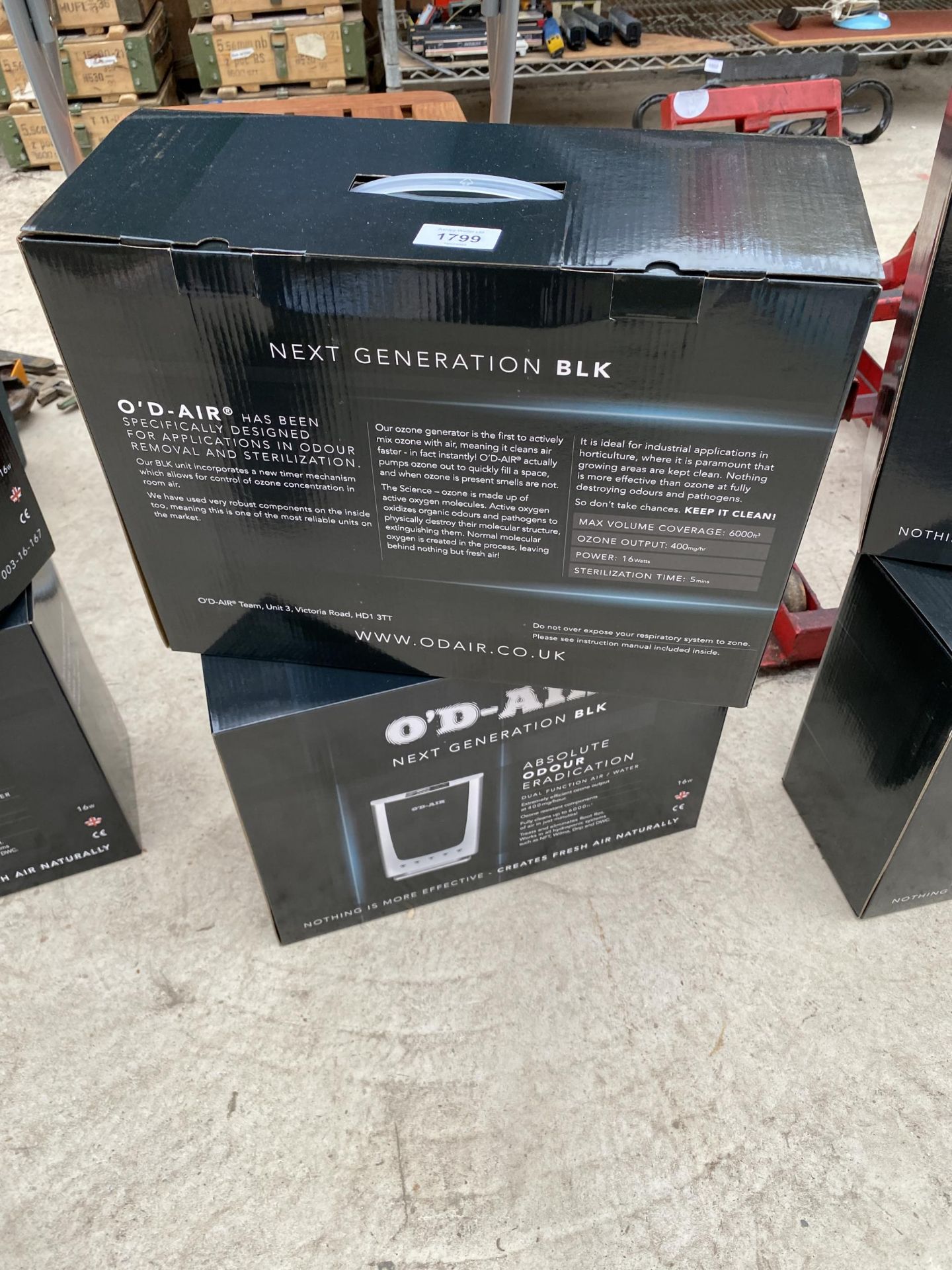 TWO BOXED O'D-AIR AIR PURIFIERS