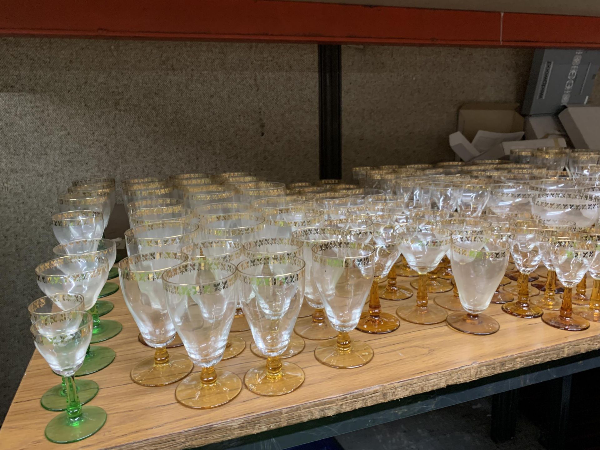A VERY LARGE QUANTITY OF GLASSWARE TO INCLUDE SHERRY GLASSES, PORT GLASSES, CHAMPAGNE, ETC., - Image 7 of 8