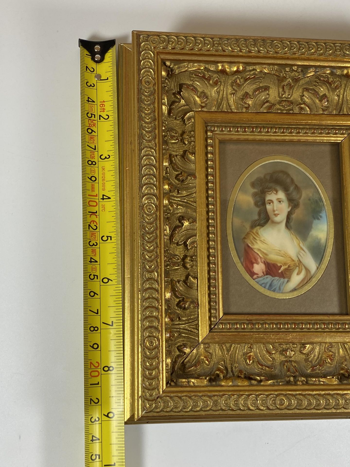 A GEORGIAN 18TH CENTURY HAND PAINTED PORTRAIT OF A LADY, SIGNED 'PLIMON' AND DATED TO THE REVERSE, - Image 8 of 9
