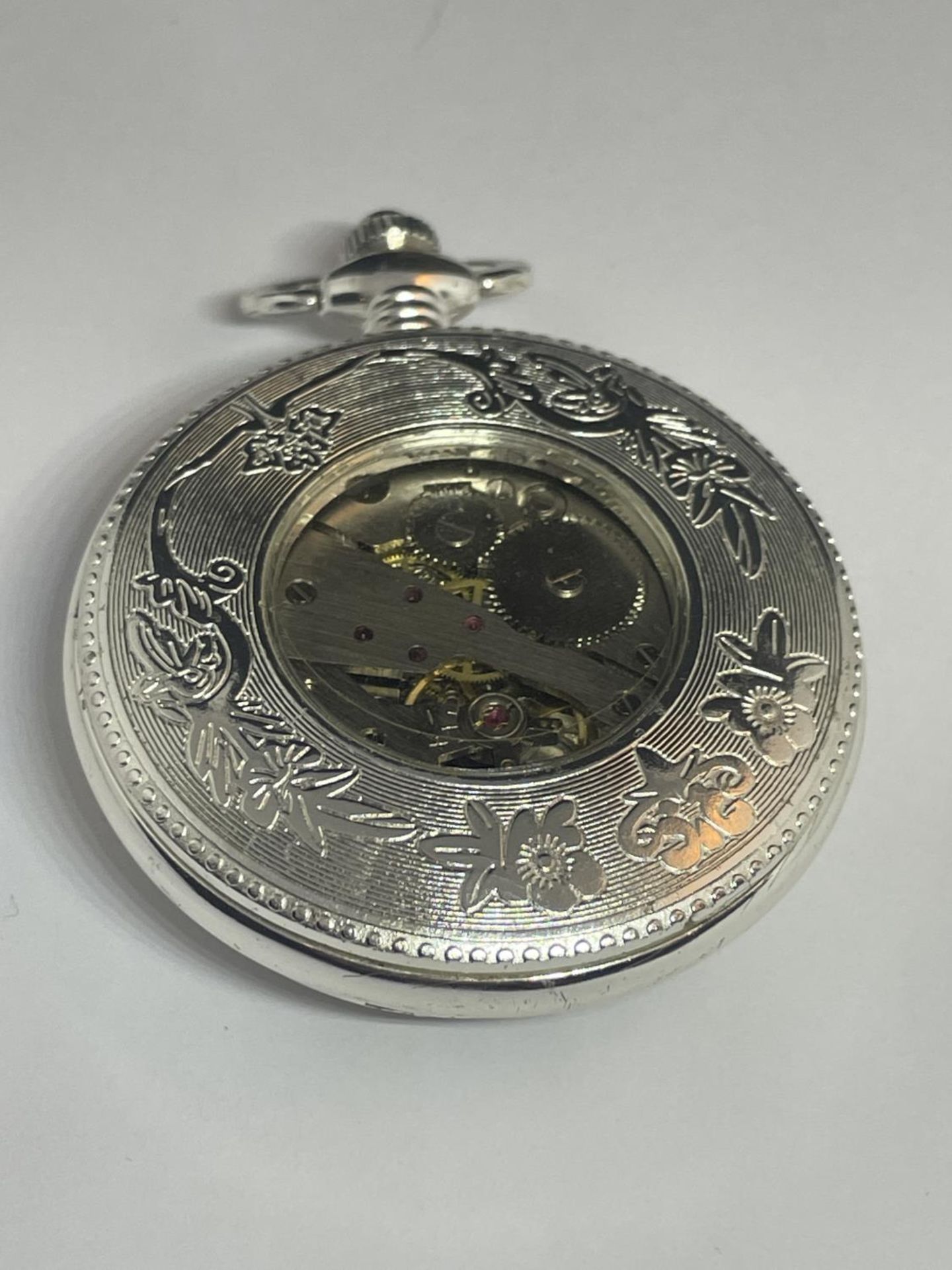 A SKELETON POCKET WATCH - Bild 2 aus 3