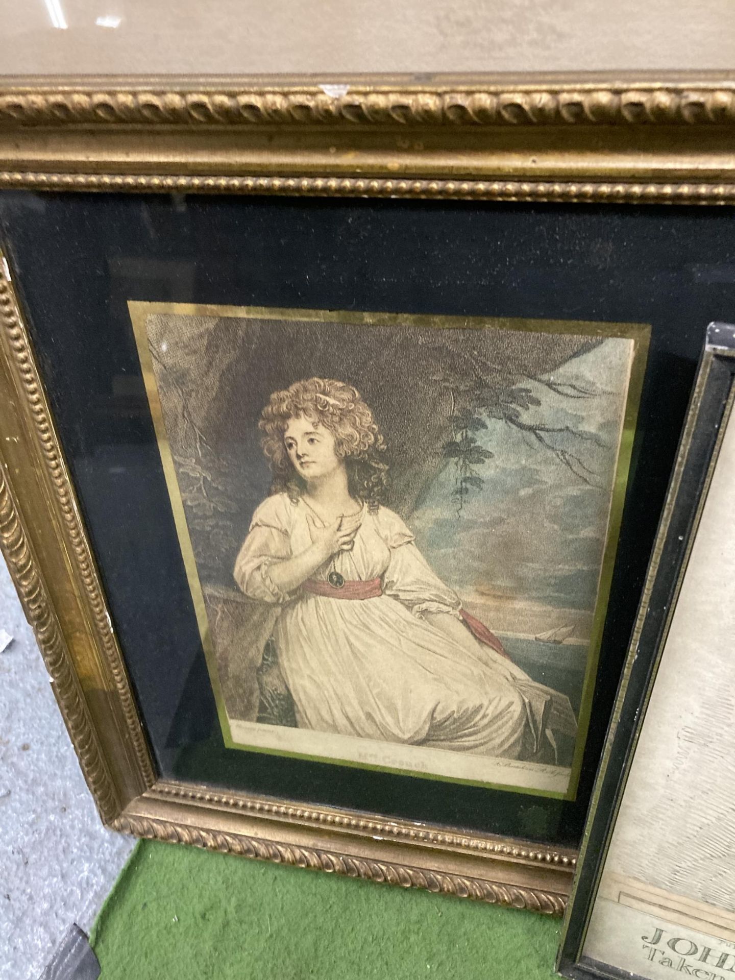 A MIXED LOT OF VINTAGE ENGRAVINGS AND PRINTS TO INCLUDE JOHN BAILEY, GILT FRAMED EXAMPLE ETC - Bild 3 aus 7