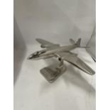 A CHROME JET AEROPLANE MODEL