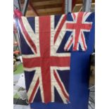 TWO VINTAGE UNION JACK FLAGS