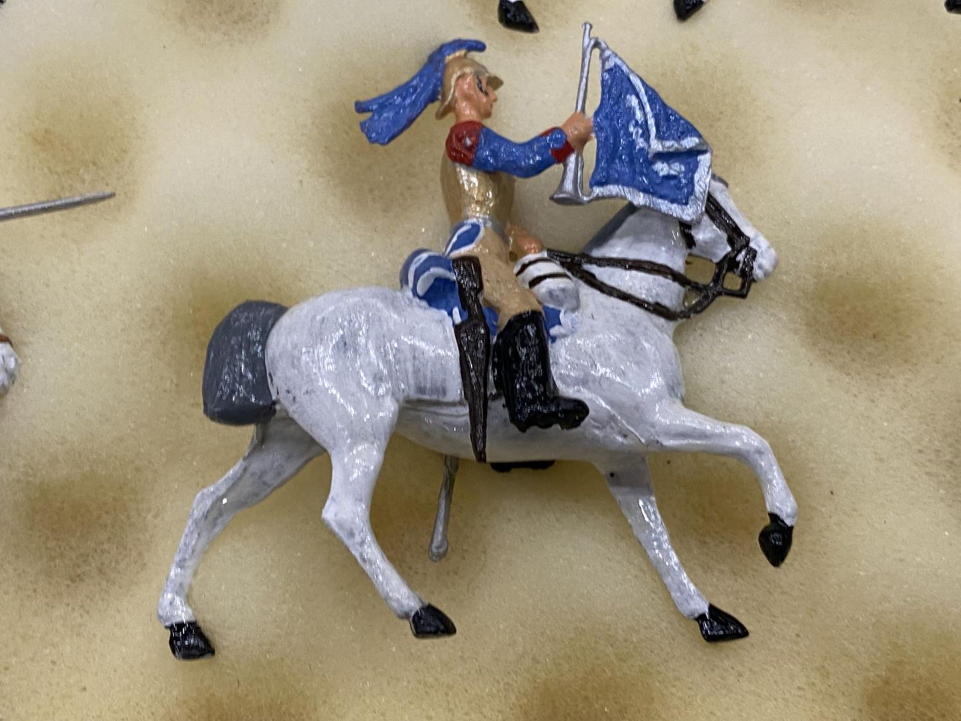 SEVEN METAL BRITISH CAVALRY SCOTS GREYS - WATERLOO 1815 LIVERY - Image 2 of 3