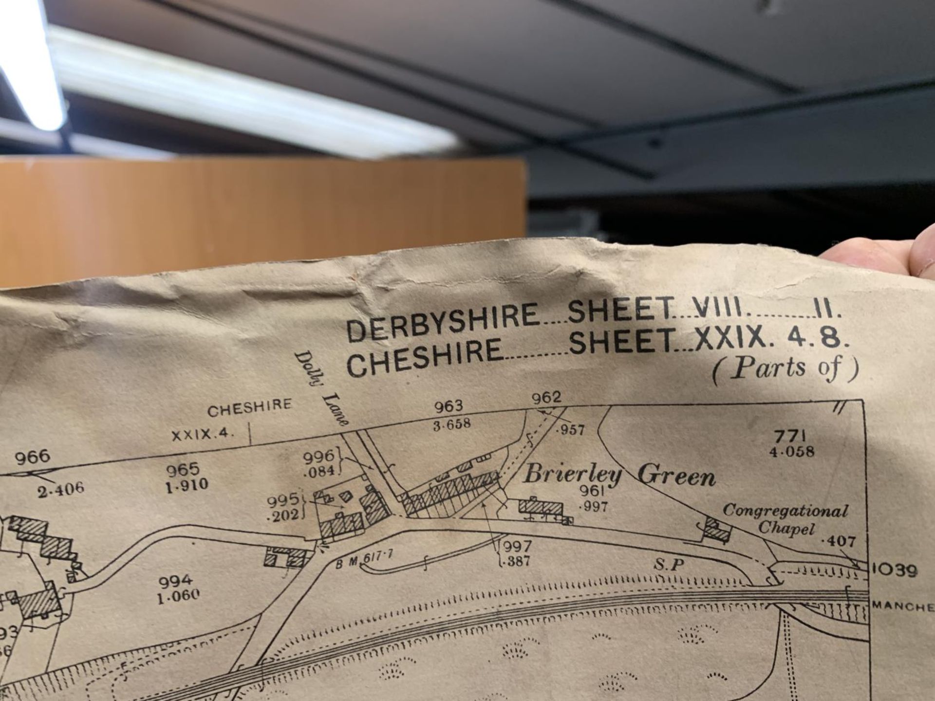 A VINTAGE ORDNANCE MAP OF CHEADLE TO INCORORATE HAZEL GROVE, PLUS A SECOND EDITION 1899 MAP OF - Bild 6 aus 9