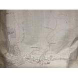 AN OLD ORDNANCE SURVEY MAP OF AREAS IN MACCLESFIELD TO INCLUDE MACCLESFIELD CANAL, HURDSFIELD HOUSE,