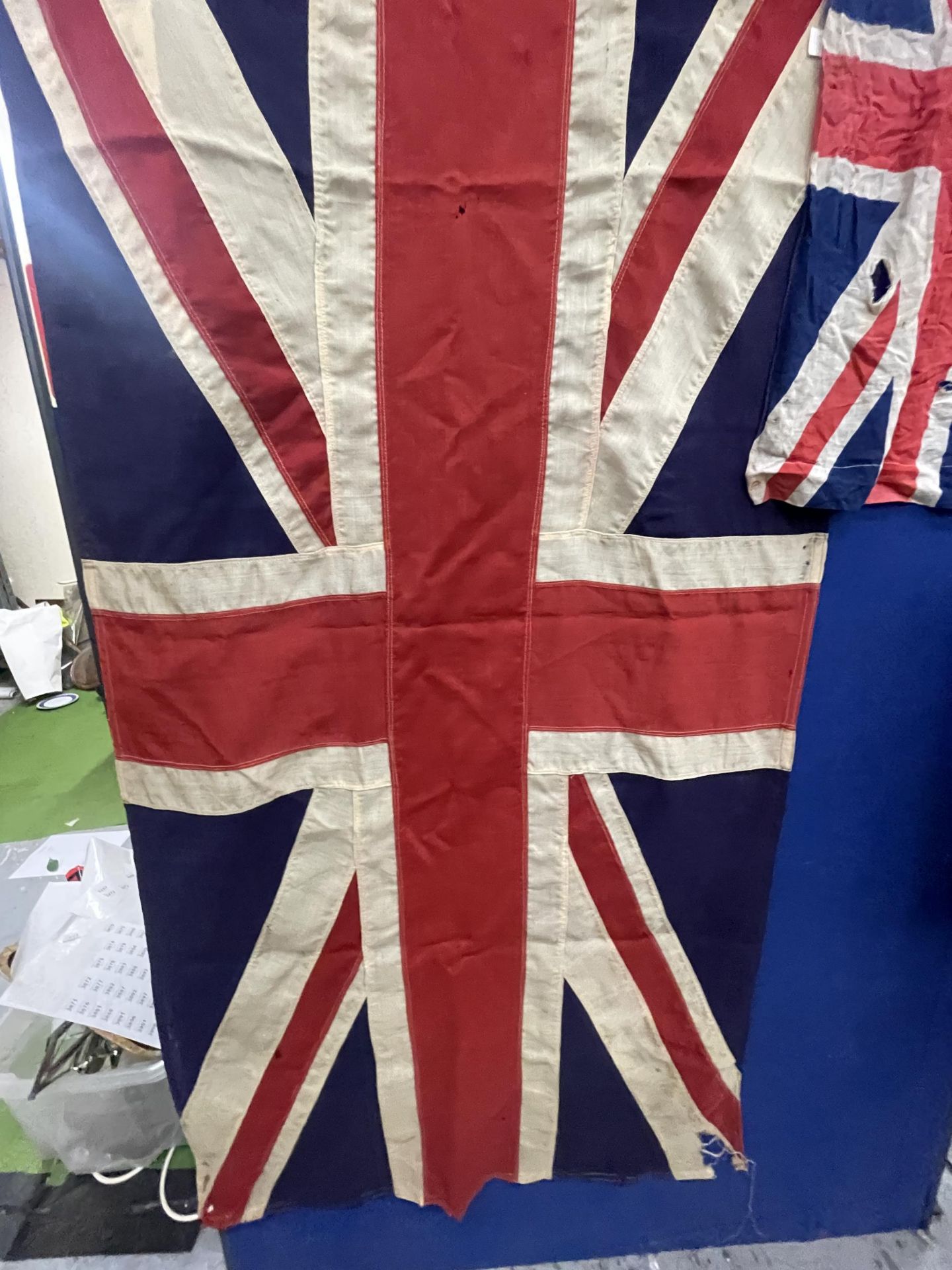TWO VINTAGE UNION JACK FLAGS - Image 2 of 4