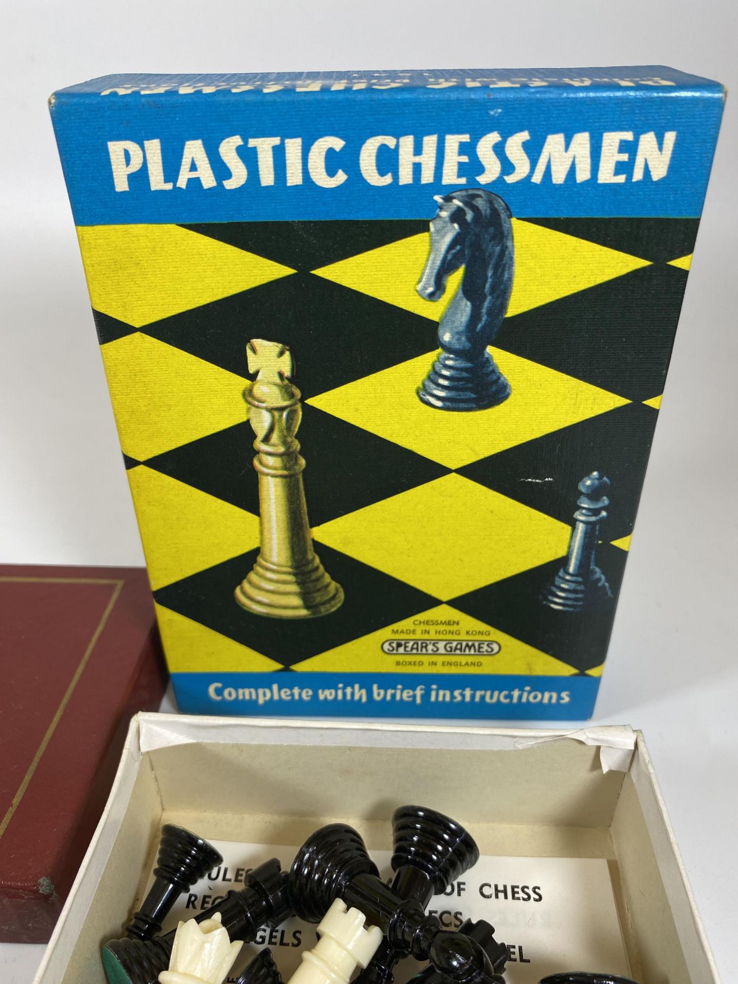 TWO CHESS SETS - BOXED PLASTIC CHESSMEN AND T.S.L TRAVELLING SET, BOTH COMPLETE - Image 4 of 4