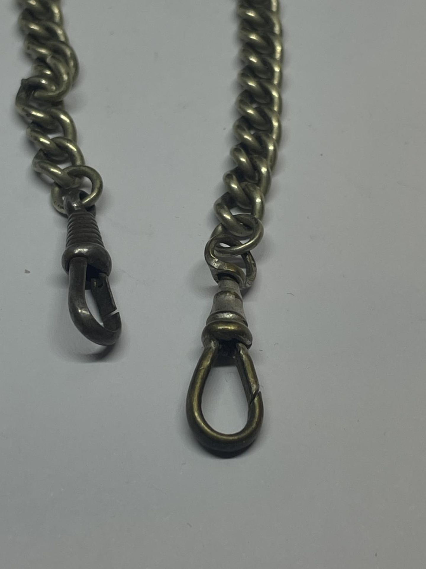 A DOUBLE ALBERT WATCH CHAIN WITH FOB - Image 4 of 4