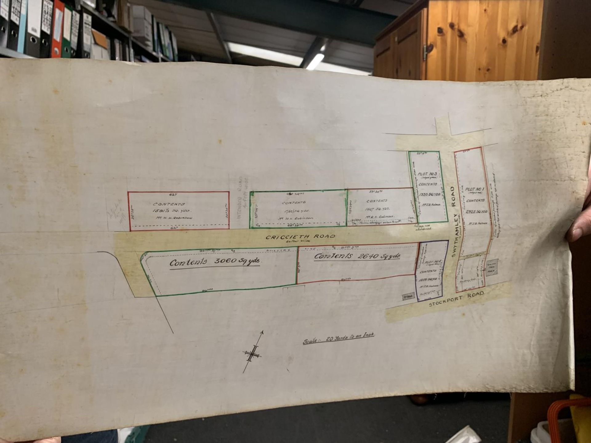 AN ANTIQUARIAN PLAN FOR F.D.BROCKLEHURST ESQ FOR THE PROPOSED STREETS AND BUILDING LAND OF BUXTON - Image 5 of 6