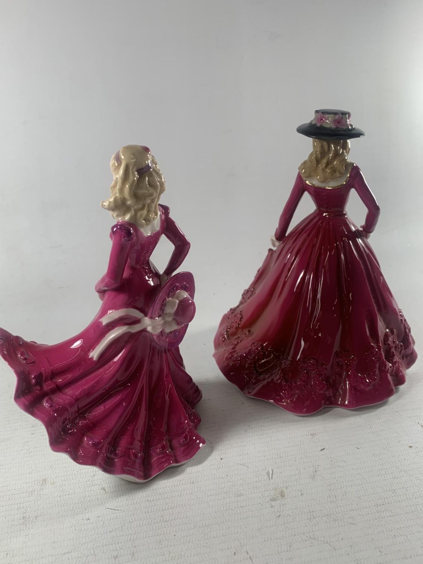 TWO ROYAL WORCESTER FIGURES REBECCA AND CHRISTINA - Image 2 of 5