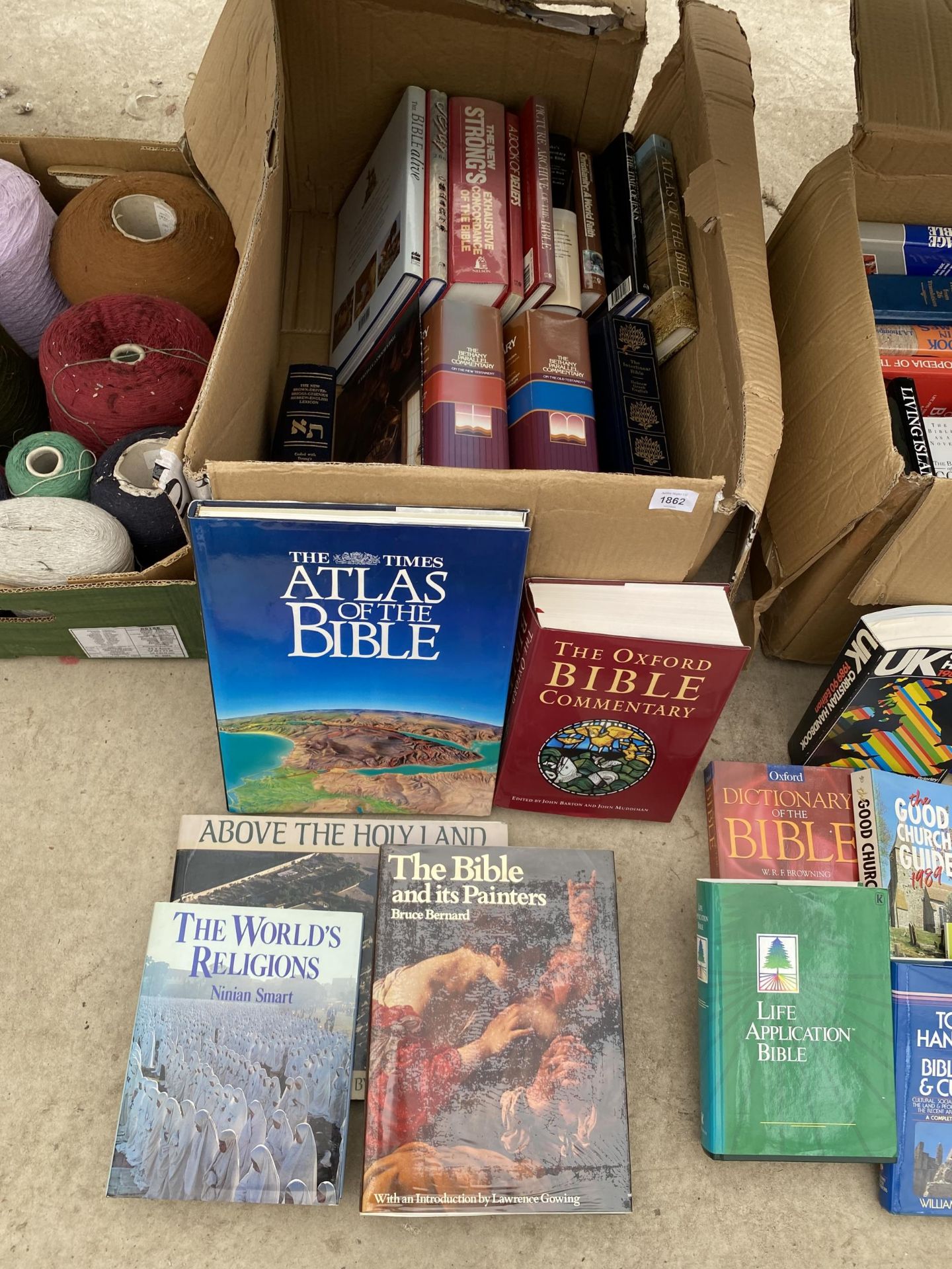 A LARGE ASSORTMENT OF BOOKS ON RELIGION